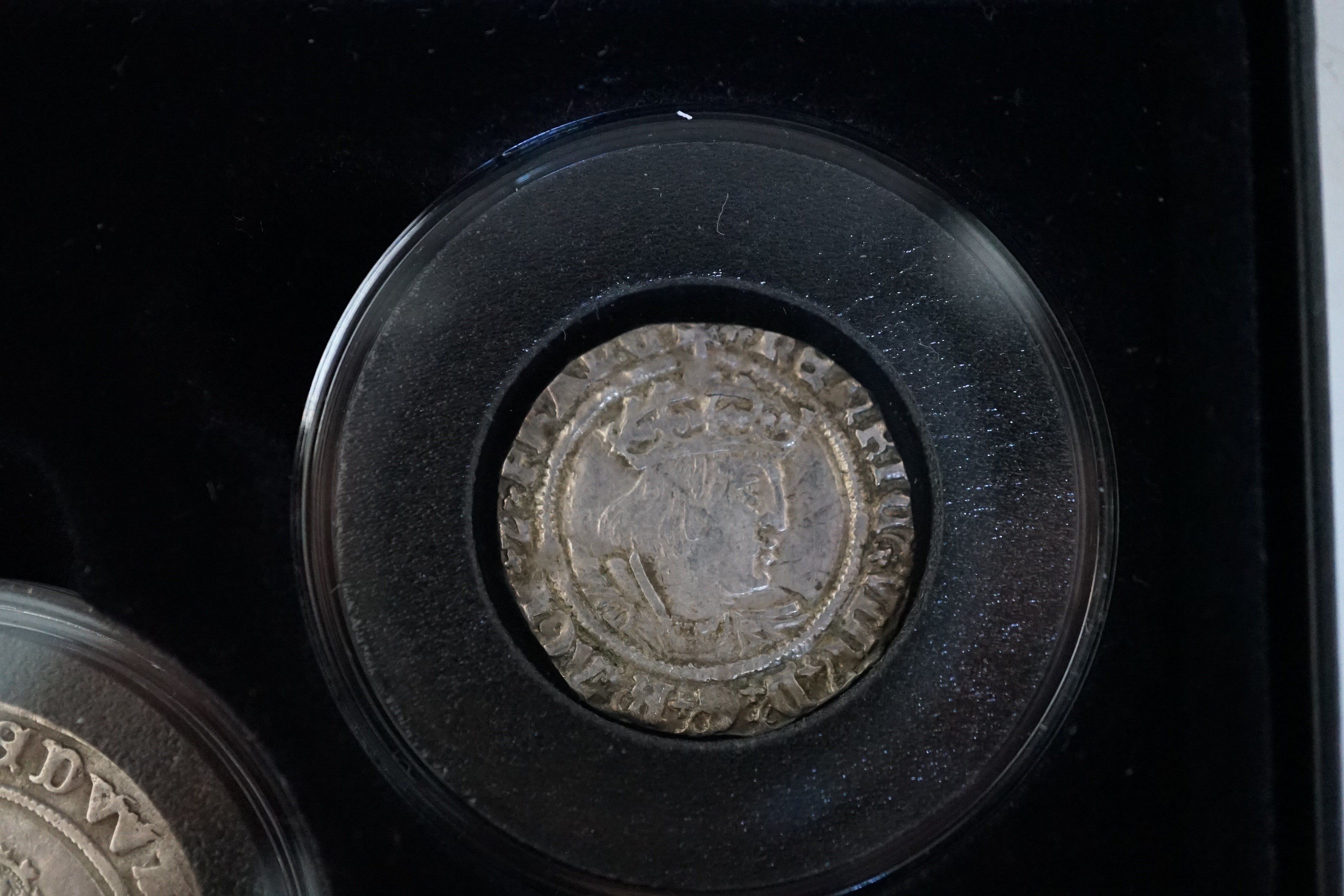 British ‘Tudor dynasty’ hammered silver coin collection; a Henry VII silver groat, (probably S2200), mm. cross-crosslet, edge split at 10 o’clock otherwise near VF, a Henry VIII silver groat, (S2337E), mm. rose, flange o